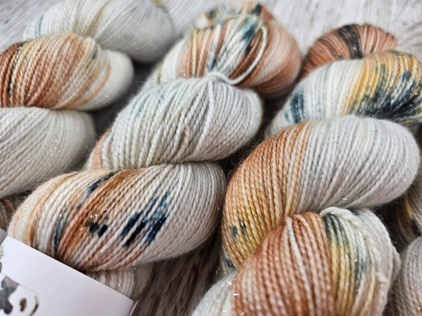 Sirius, handgefärbte Glitzerwolle, 100g/400mLL