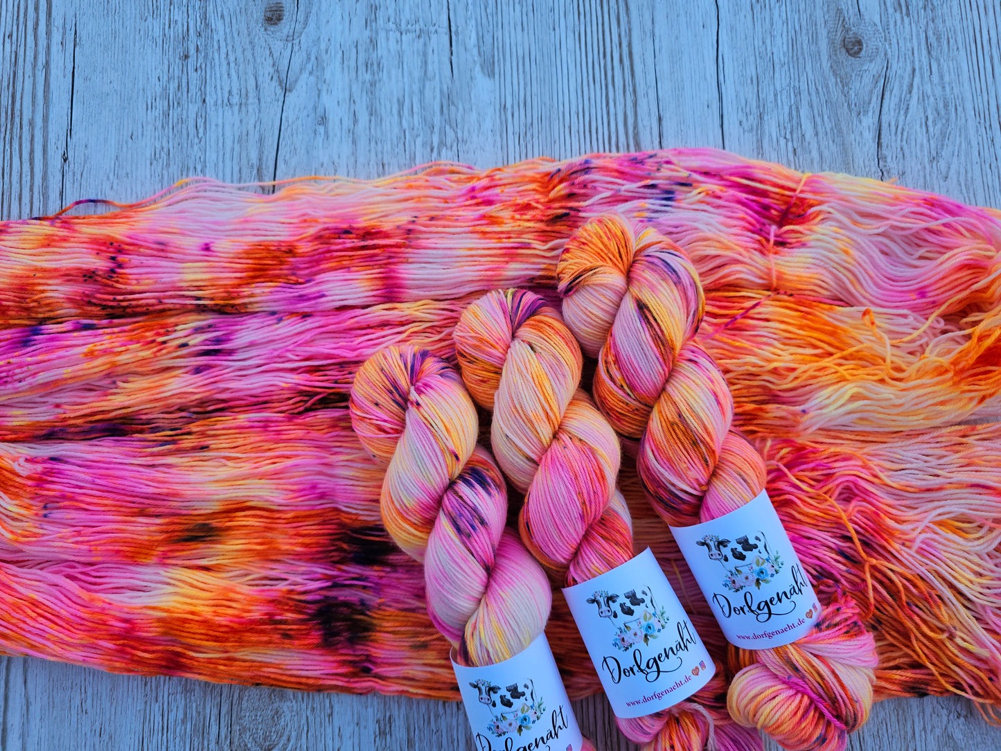 4 fach Superfine 100g, handgefärbt