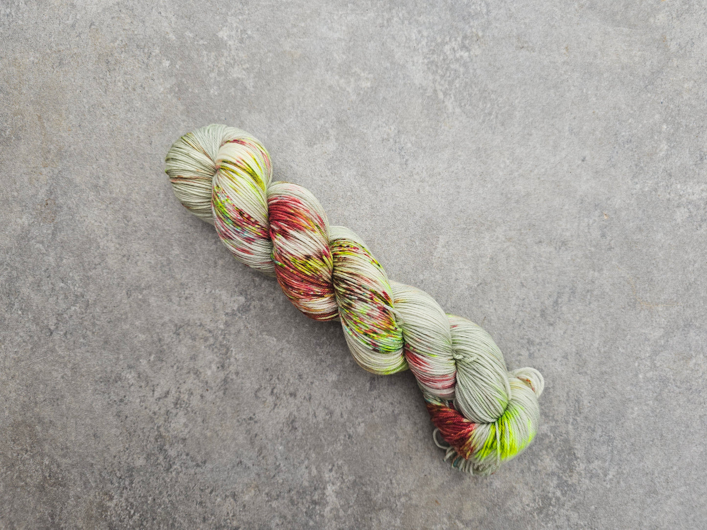 Sock 100g, handgefärbt, Tanne 2.0