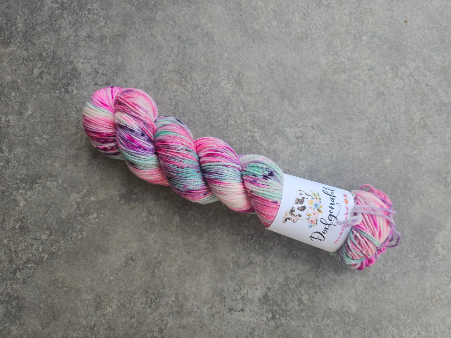 Vorbestellung Sock 100g, handgefärbt, Tropenblüte
