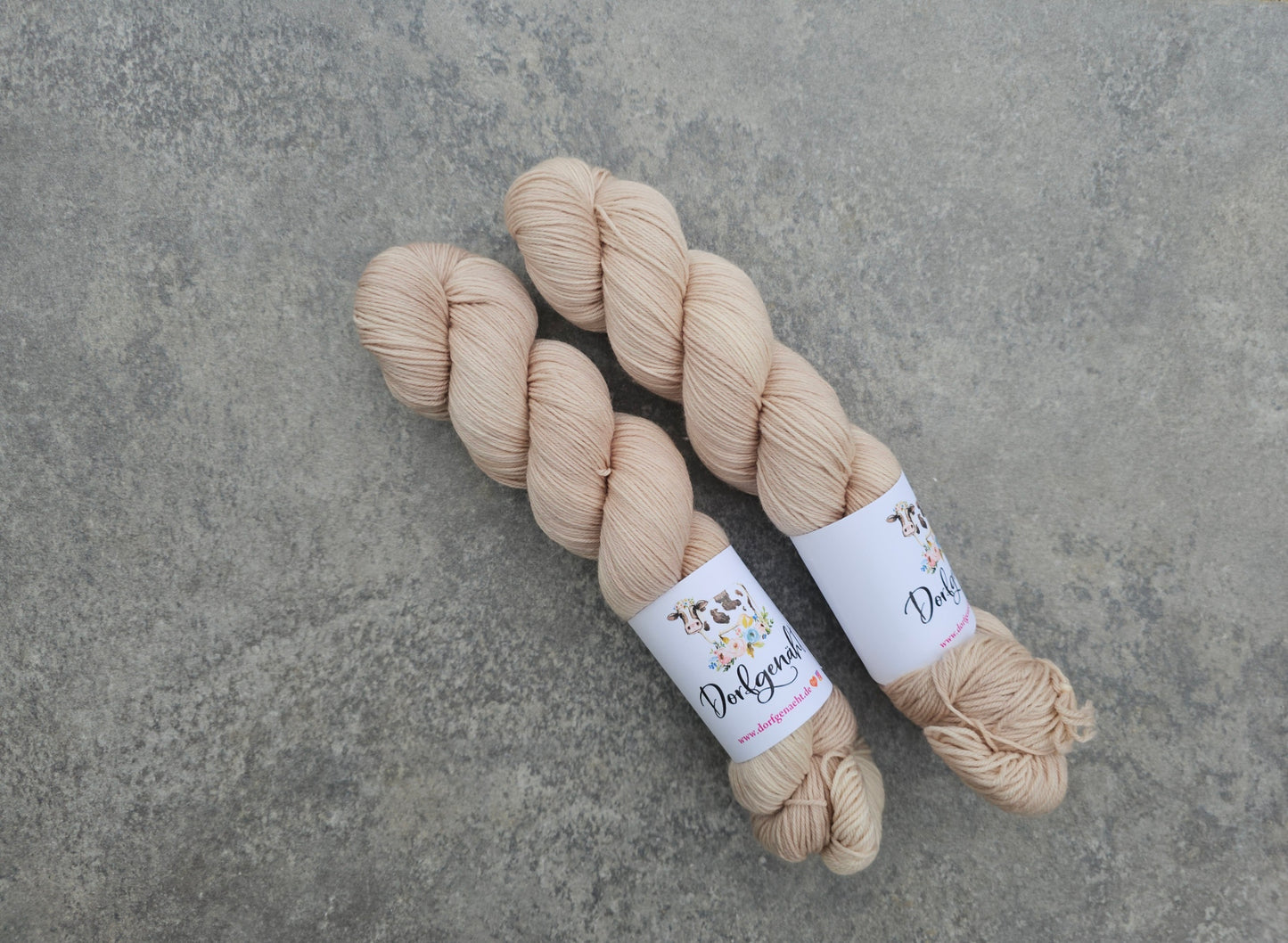 Sock 100g, handgefärbt, Beige