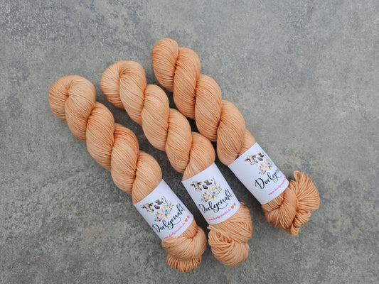 Sock 100g, handgefärbt, Gold
