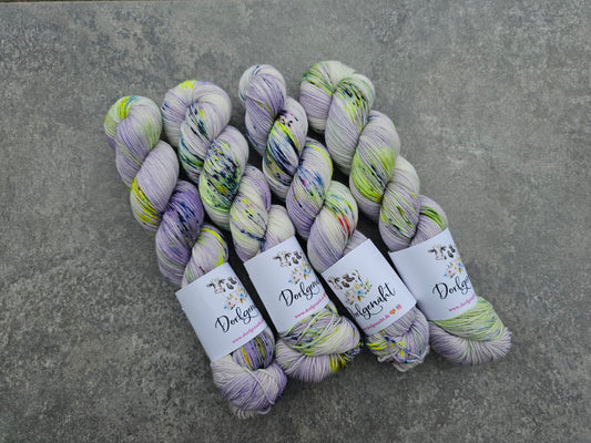 Sock 100g, handgefärbt, Krokus