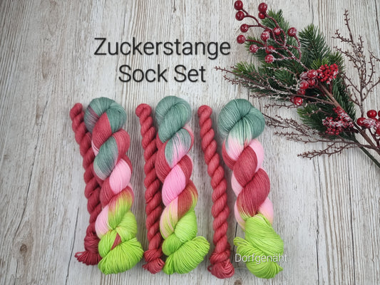 Sock Set 4 fach Superfine 120g, handgefärbt