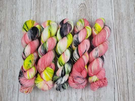 4 fach High Twist 100g, handgefärbt